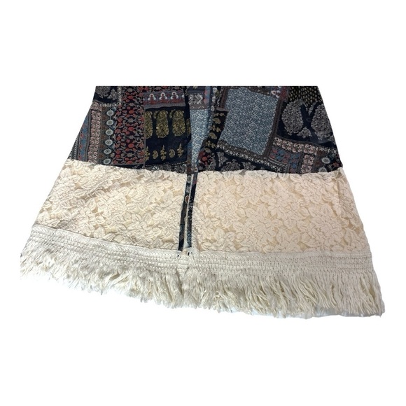 Orange Creek Open Front Lace Fringe Long Sleeve
Cardigan Kimono Women's Size Sm - Picture 8 of 12